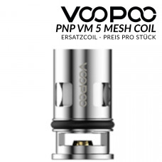 PnP-VM5 0,2 Ohm Mesh Coil - VOOPOO - Ersatzcoil PnP-VM5 0,2 Ohm Mesh Coil - VOOPOO - Ersatzcoil