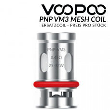 PnP-VM3 0,45 Ohm Mesh Coil - VOOPOO - Ersatzcoil PnP-VM3 0,45 Ohm Mesh Coil - VOOPOO - Ersatzcoil