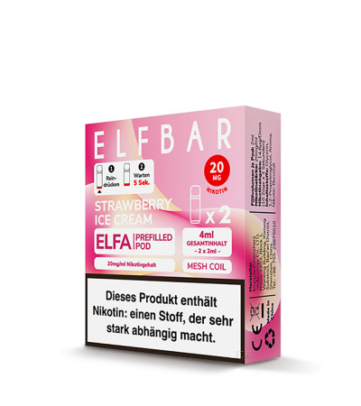 Strawberry Ice Cream – ELFA CP – Prefilled Pod