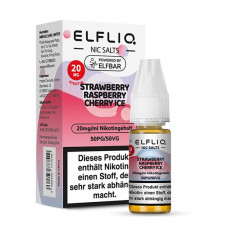 Strawberry Raspberry Cherry Ice - ELFLIQ - Nicsalt Liquid 10 ml Strawberry Raspberry Cherry Ice - ELFLIQ - Nicsalt Liquid 10 ml