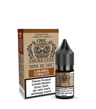 Caramel Tobacco - OWL Smoke Leaf - Nicsalt Liquid 10 ml