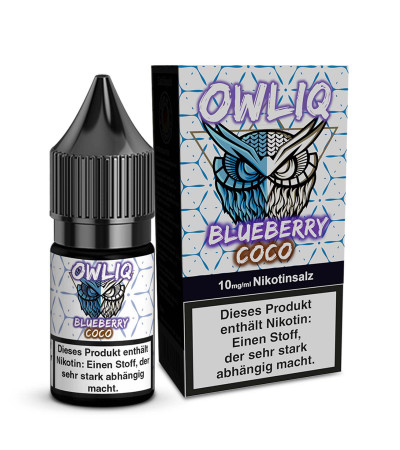 Blueberry Coco - OWLIQ - Nicsalt Liquid 10 ml Blueberry Coco - OWLIQ - Nicsalt Liquid 10 ml