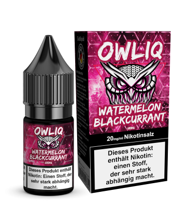Watermelon Blackcurrant - OWLIQ - Nicsalt Liquid 10 ml Watermelon Blackcurrant - OWLIQ - Nicsalt Liquid 10 ml