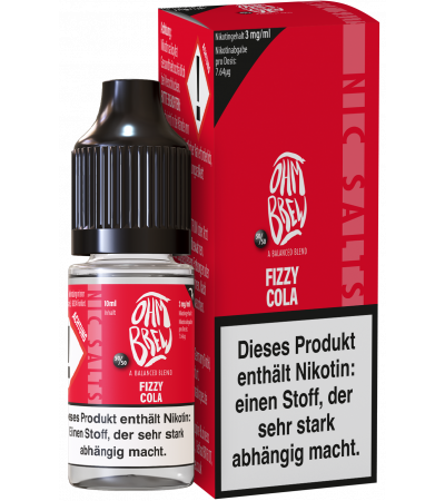 Fizzy Cola - Ohm Brew - Nicsalt Liquid 10 ml Fizzy Cola - Ohm Brew - Nicsalt Liquid 10 ml