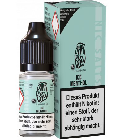 Ice Menthol - Ohm Brew - Nicsalt Liquid 10 ml Ice Menthol - Ohm Brew - Nicsalt Liquid 10 ml