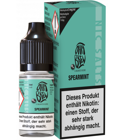 Spearmint - Ohm Brew - Nicsalt Liquid 10 ml Spearmint - Ohm Brew - Nicsalt Liquid 10 ml
