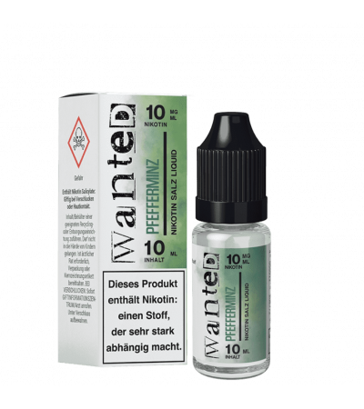 Pfefferminz - Wanted Overdosed - Nicsalt Liquid 10 ml Pfefferminz - Wanted Overdosed - Nicsalt Liquid 10 ml